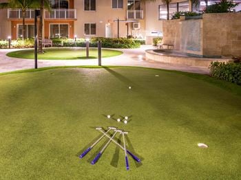 Outdoor golf course